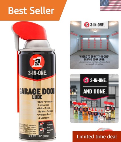 Garage door lubricant with - door,