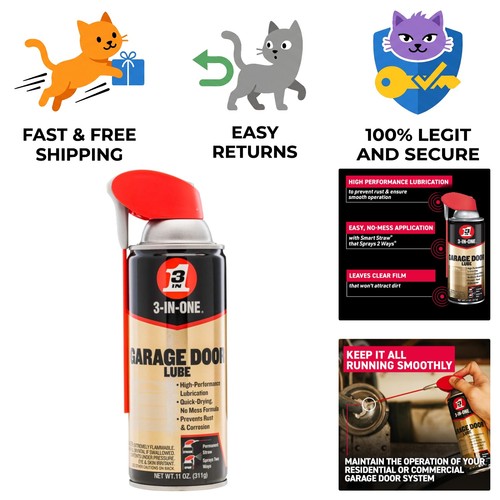 Garage door lubricant - door,