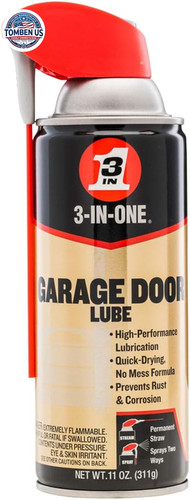 Garage door lubricant with - door,