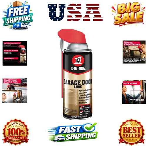 Garage door lubricant - door,