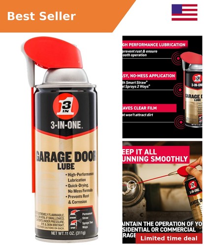 Garage door lubricant - door, with