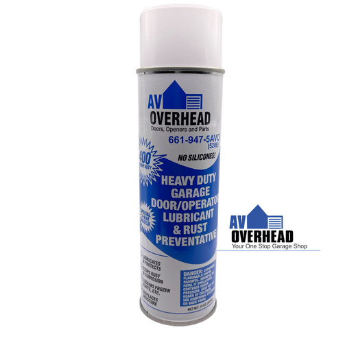 Garage door lube spray grease - door,