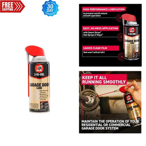 Garage door lubricant spray - door,