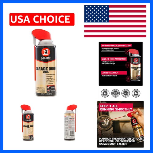Garage door lubricant with - door,